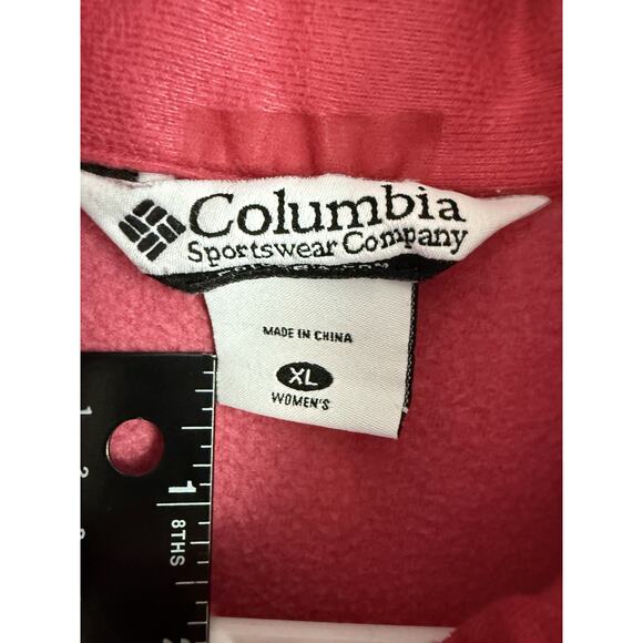 Columbia Pink Fleece Zip Up Vest Size X Large - Picture 6 of 10